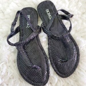 NWOT - Bongo - Snakeprint Sandals‎